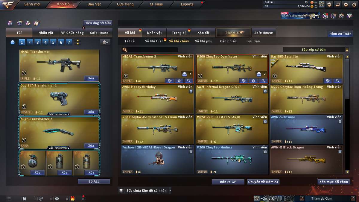 shop acc cf uy tin gia re